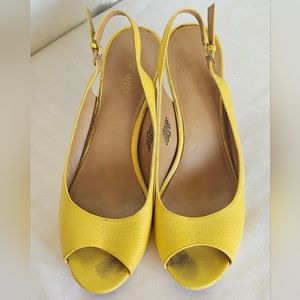 Yellow Nine West Heels